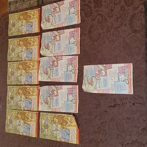 Set of 11 Teenie Beanie Baby Mcdonald's paper Bags RARE